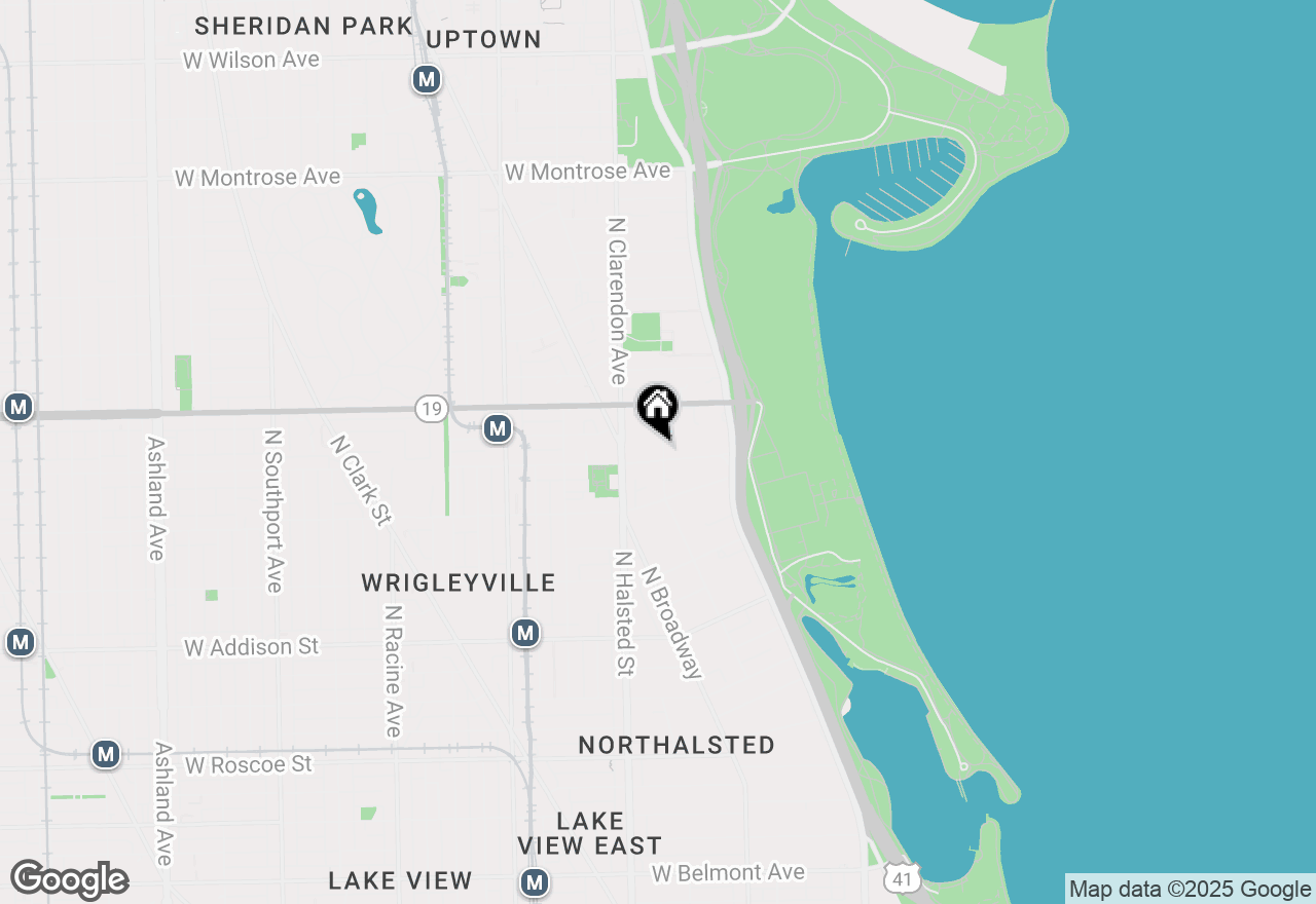 Map of 3900 N Pine Grove Avenue #412, Chicago, IL 60613