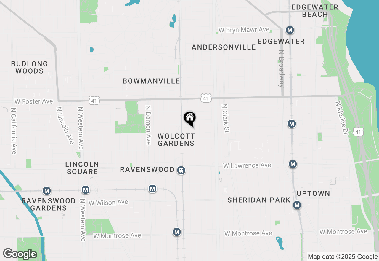 Map of 5002 N Hermitage Avenue #3N, Chicago, IL 60640