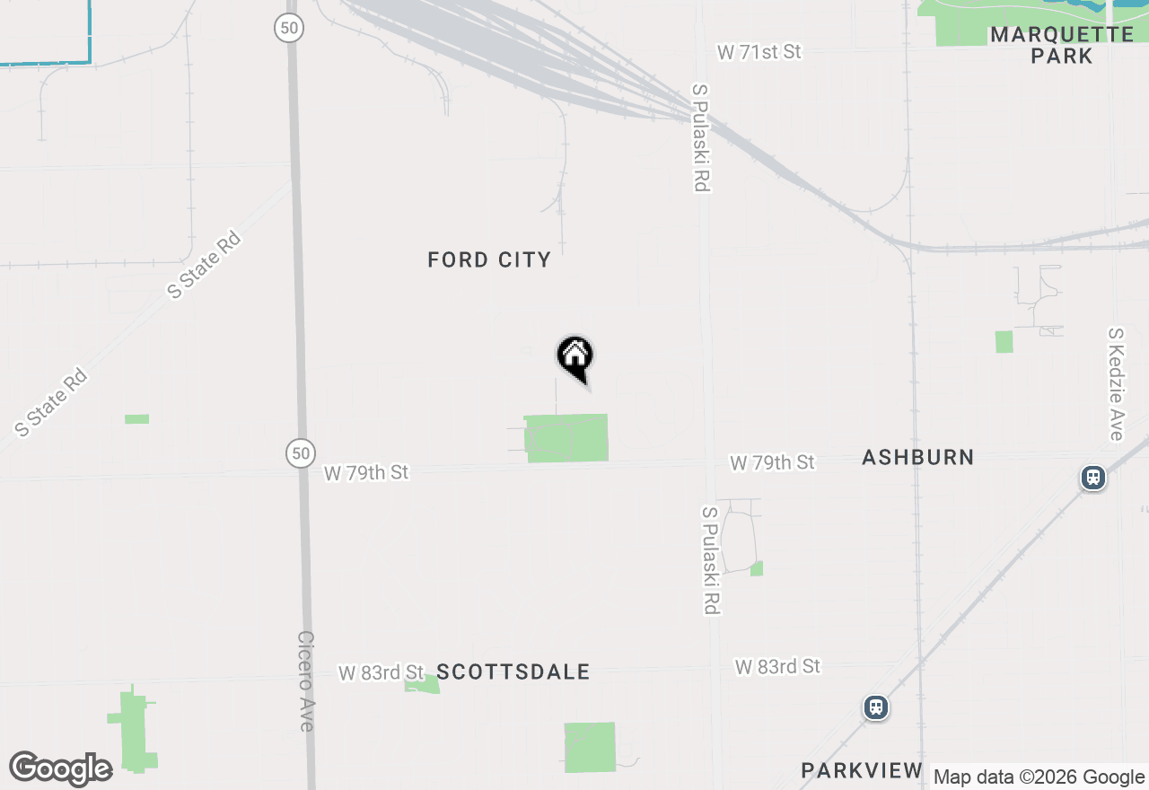 Map of 4236 W 78th Street, Chicago, IL 60652