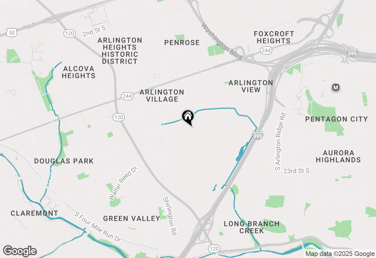 Map of 1603 S Barton Street, Arlington, VA 22204