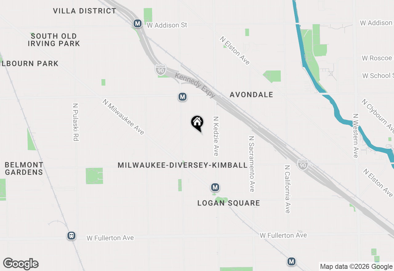 Map of 2940 N Spaulding Avenue #1S, Chicago, IL 60618