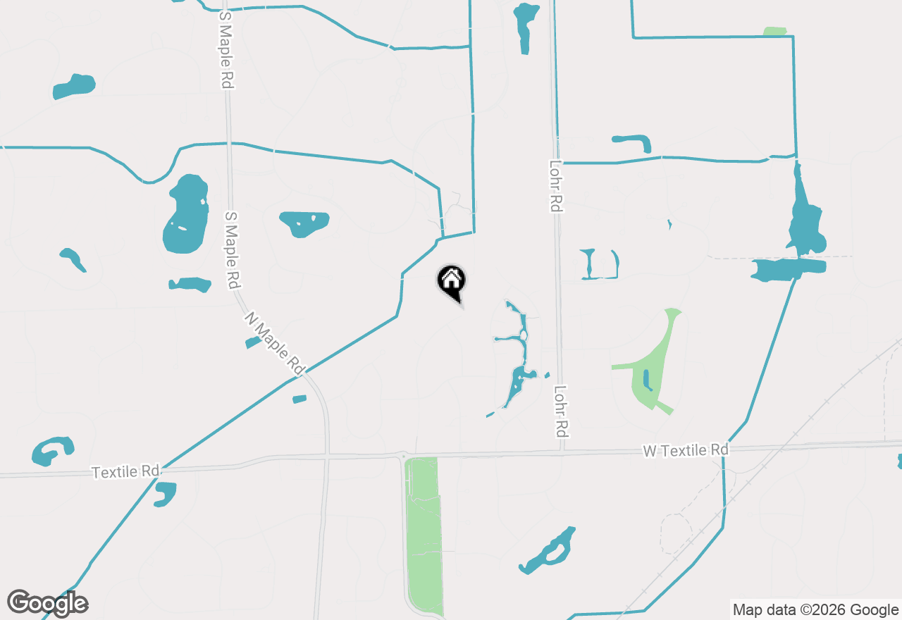 Map of 5566 Creekview Drive, Ann Arbor, MI 48108