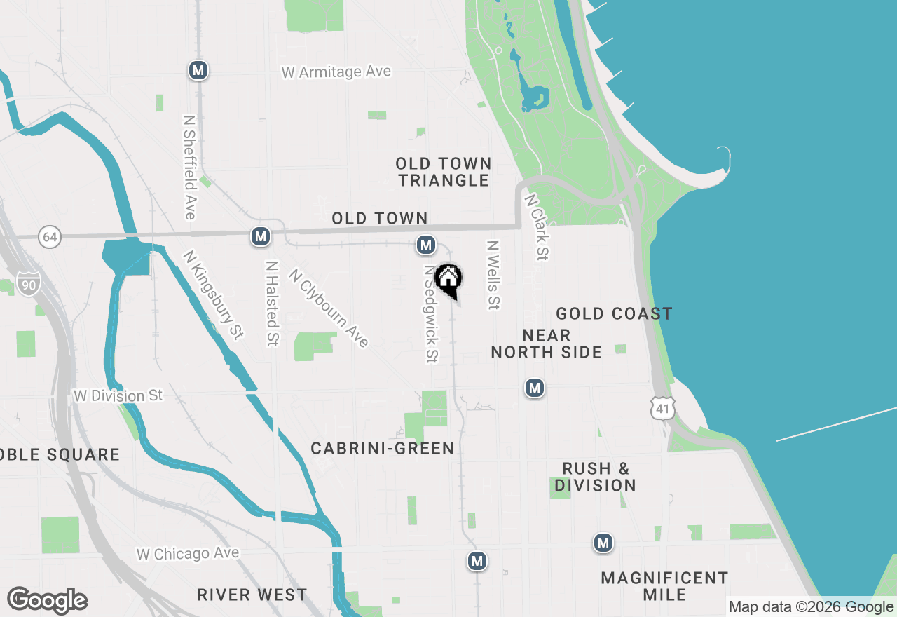 Map of 321 W Schiller Street, Chicago, IL 60610