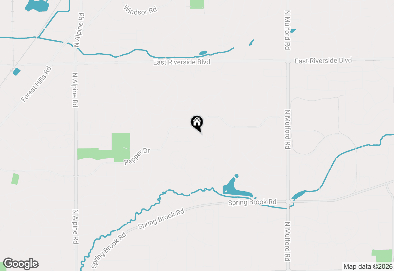 Map of 5374 Gingeridge Lane, Rockford, IL 61114
