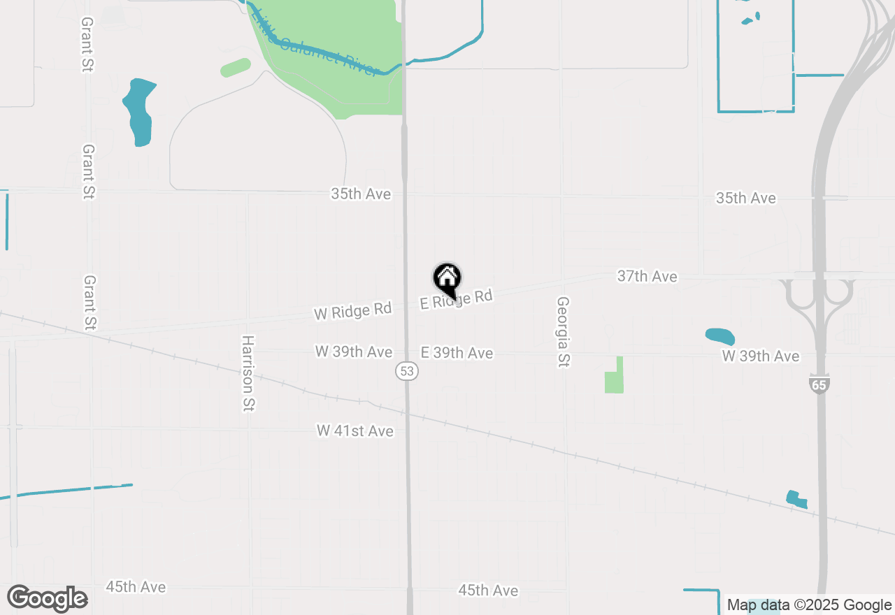 Map of 201 E Ridge Road, Gary, IN 46409