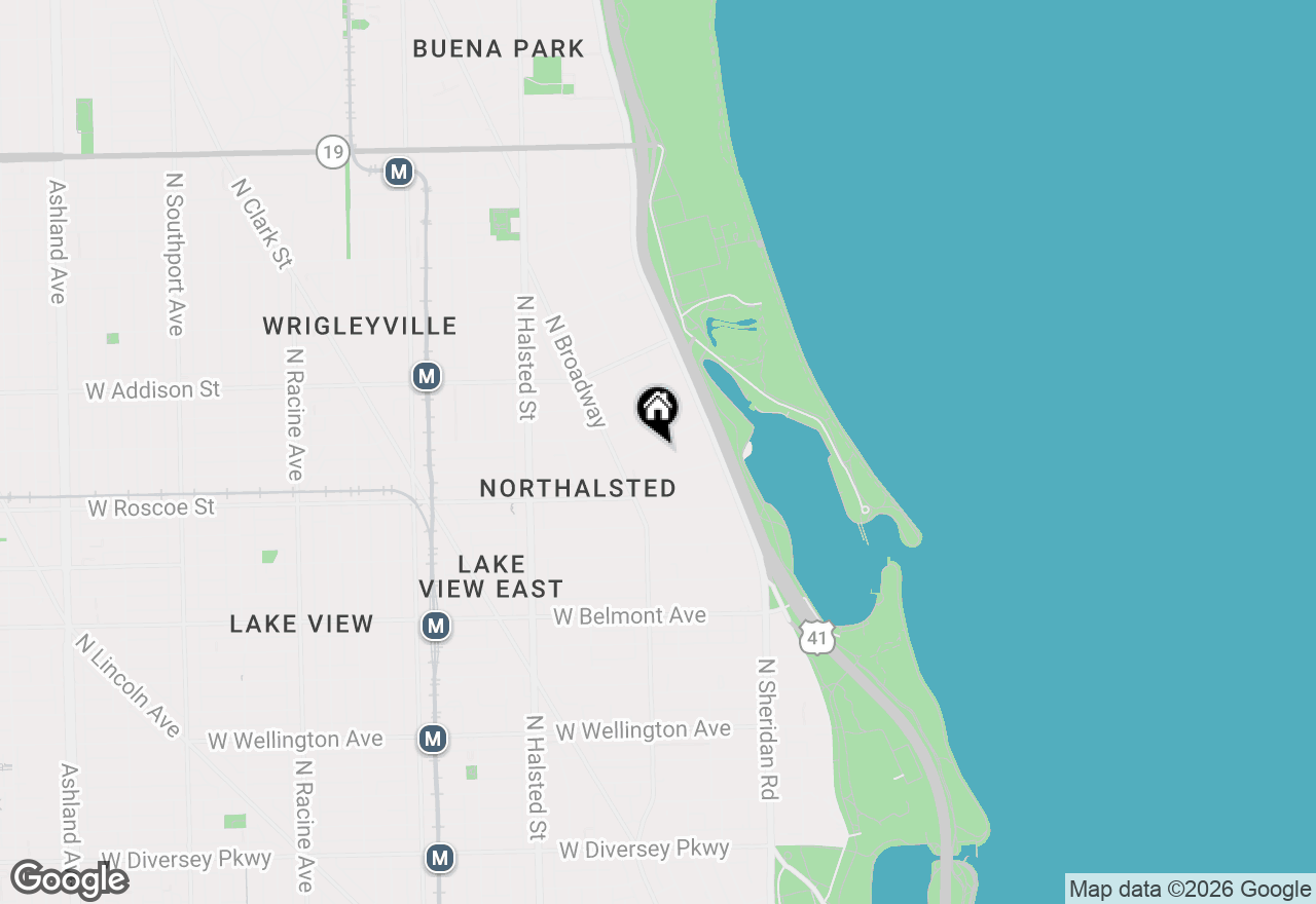 Map of 561 W Stratford Place #4F, Chicago, IL 60657