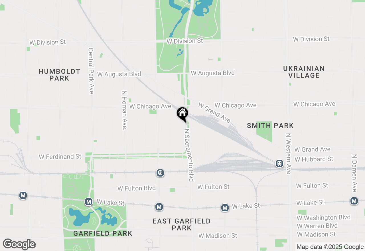 Map of 700 N Sacramento Boulevard #301, Chicago, IL 60612