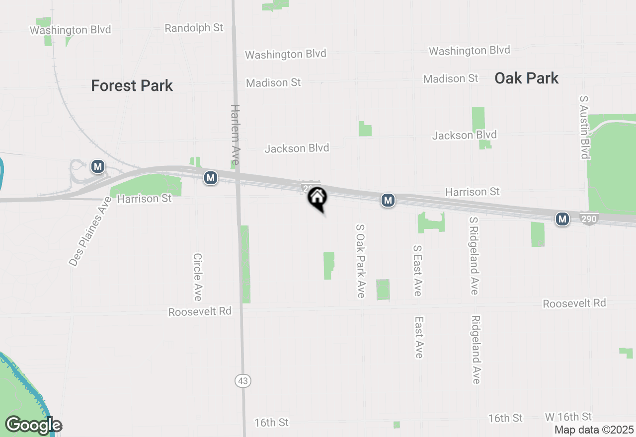 Map of 940 Clinton Avenue, Oak Park, IL 60304