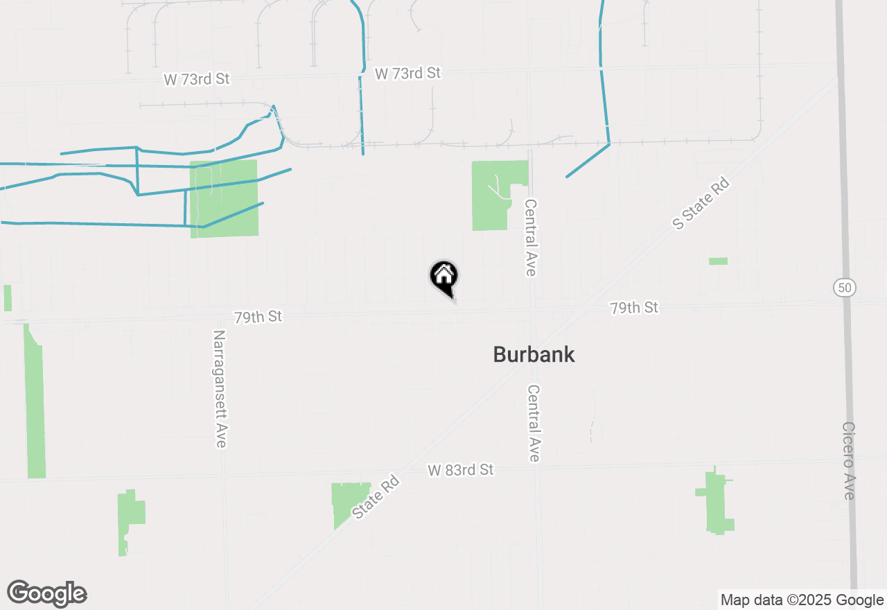 Map of 5822 W 79th Street #1, Burbank, IL 60459