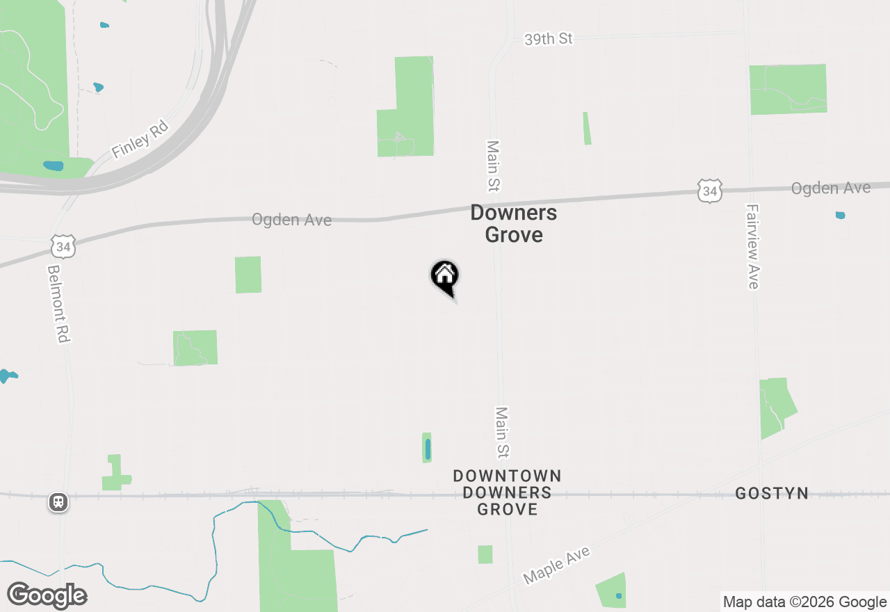 Map of 4529 Saratoga Avenue, Downers Grove, IL 60515