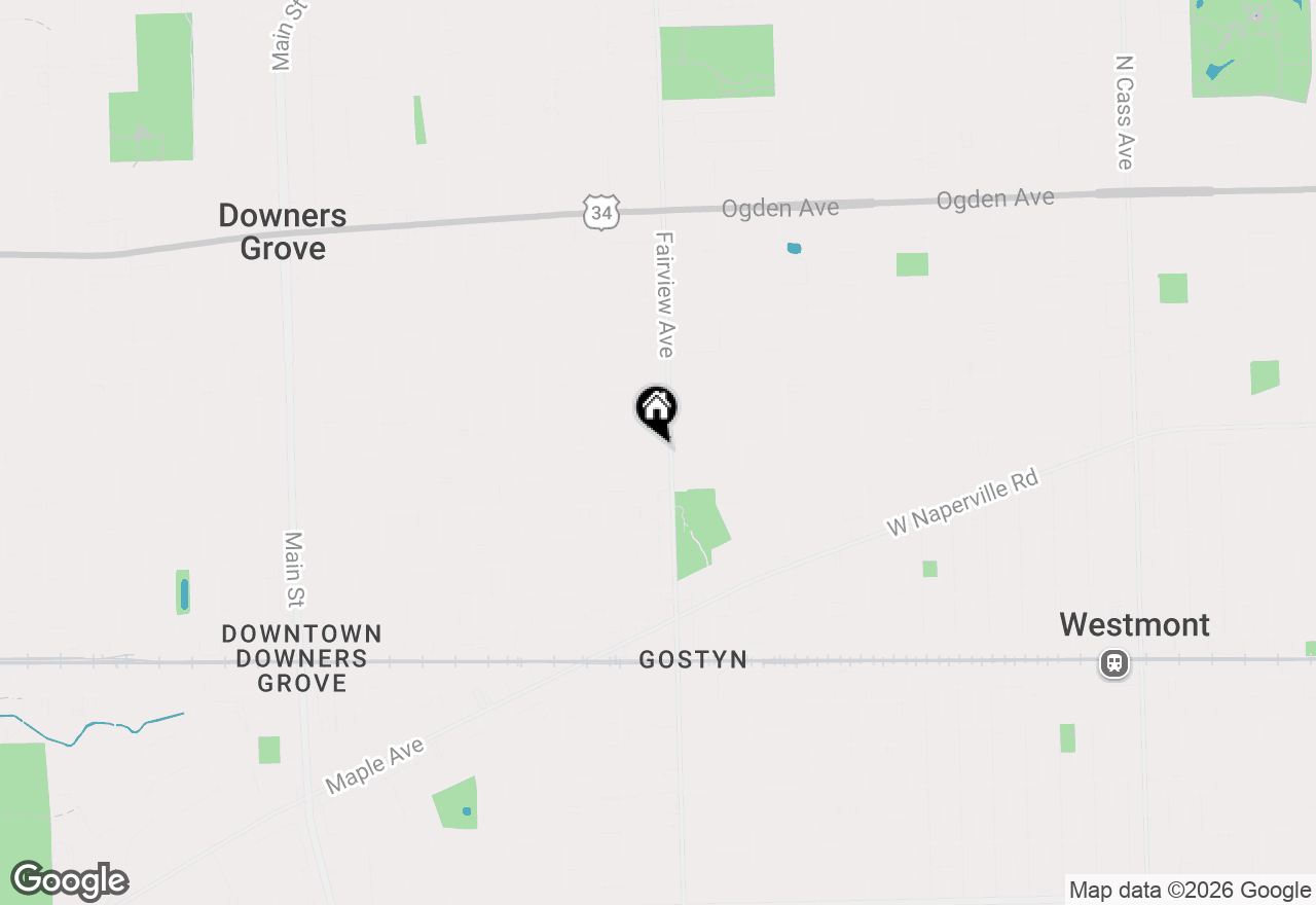 Map of 411 Chicago Avenue, Downers Grove, IL 60515