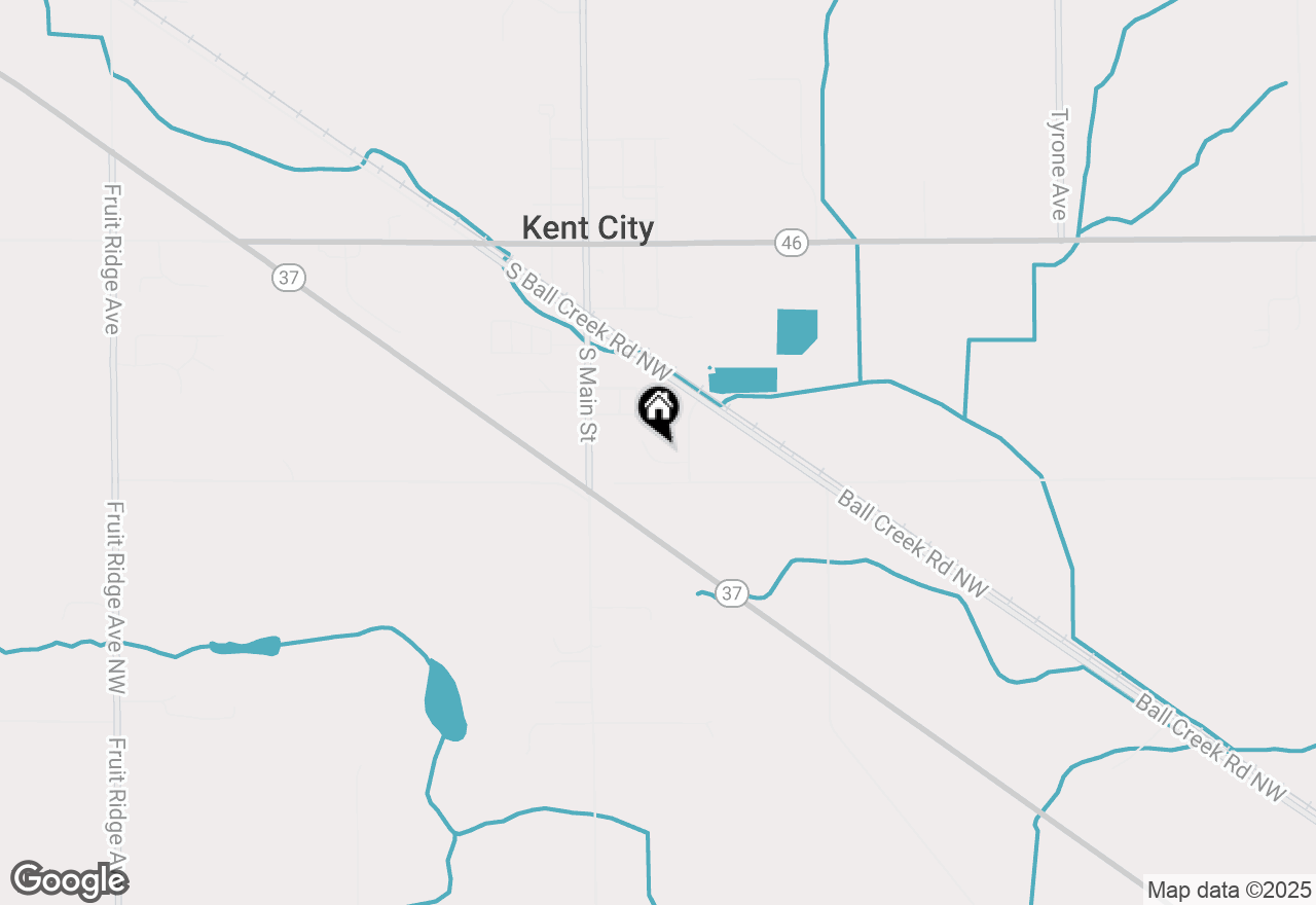 Map of 121 Wyndsong Court Nw, Kent City, MI 49330