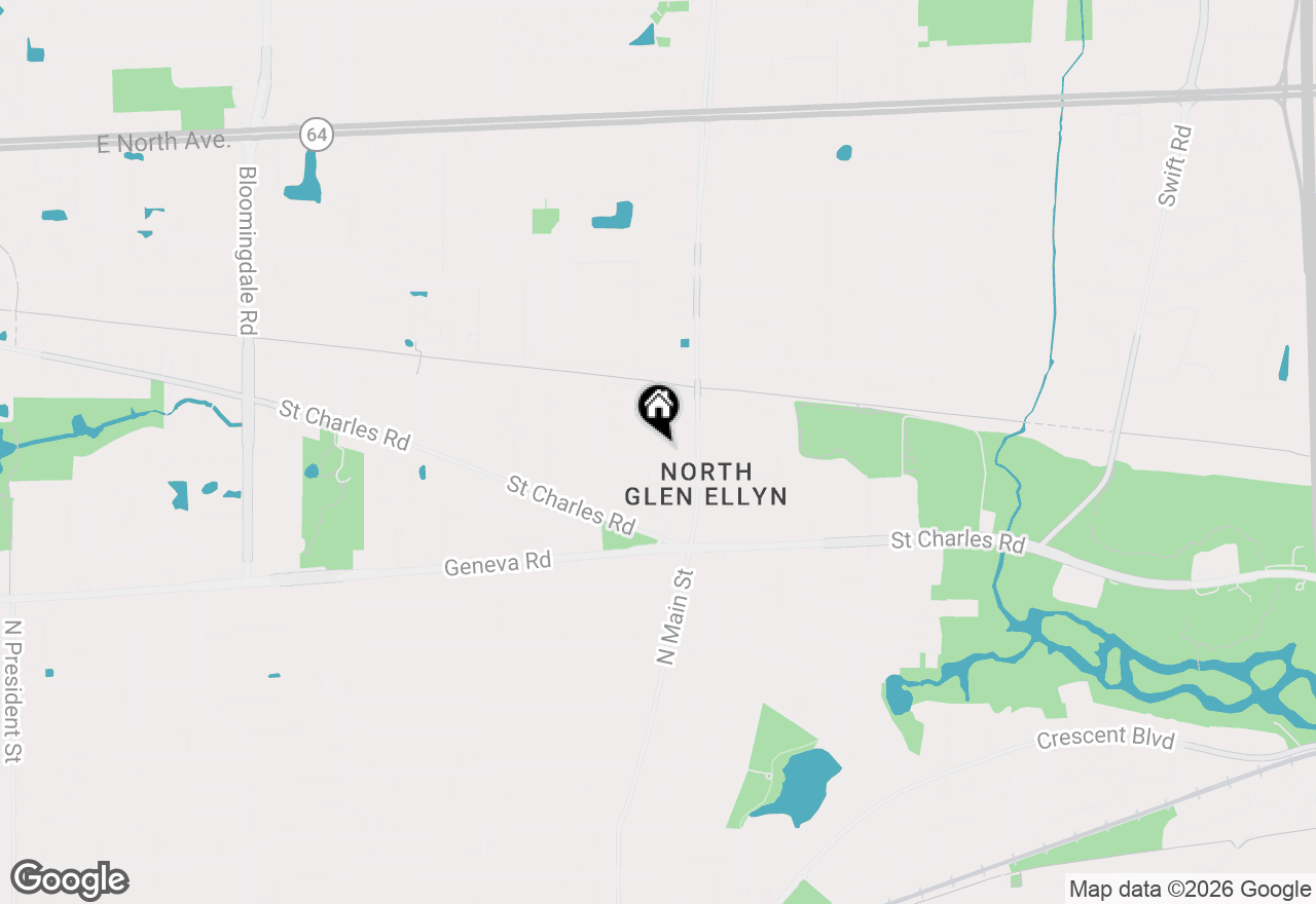 Map of 22w552 Cherry Lane, Glen Ellyn, IL 60137
