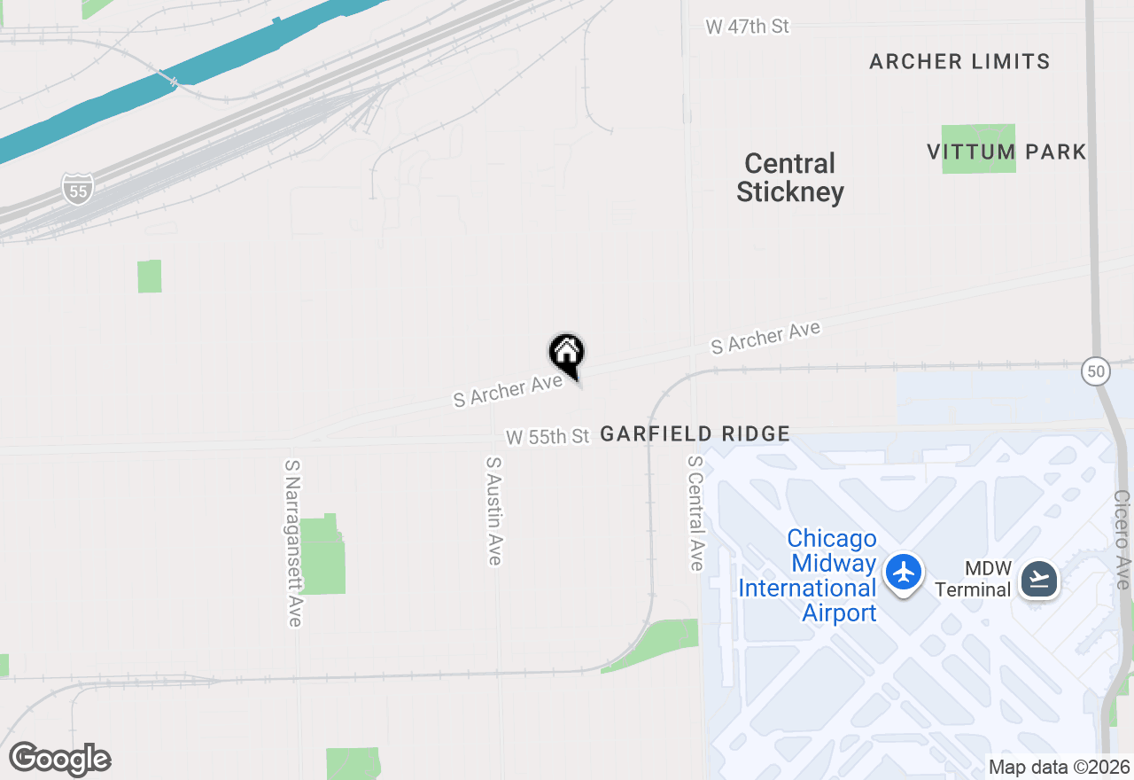 Map of 6051 S Archer Avenue #3B, Chicago, IL 60638