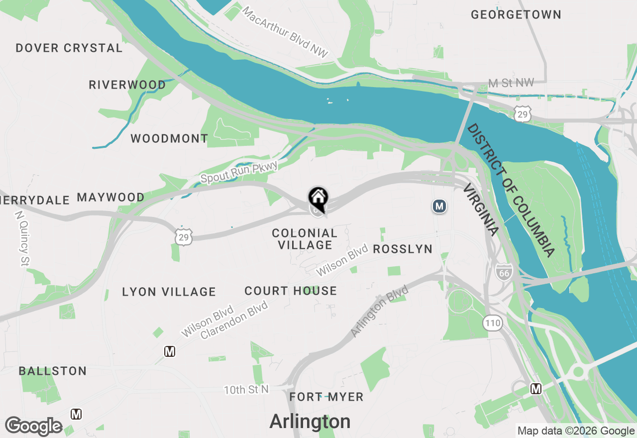 Map of 1924 N Rhodes Street #88, Arlington, VA 22201
