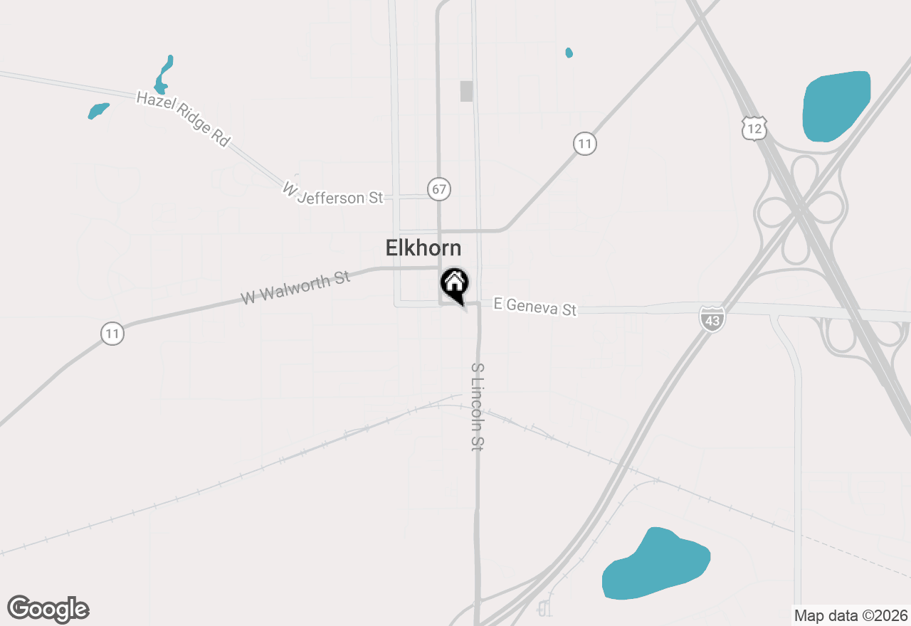 Map of 108 S Washington St, Elkhorn, WI 53121