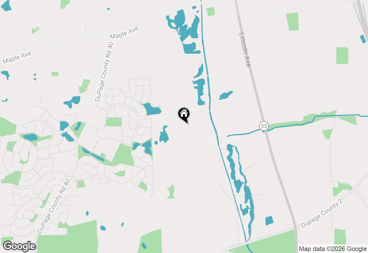 Map of (Address confidential), Lisle, Illinois 60532