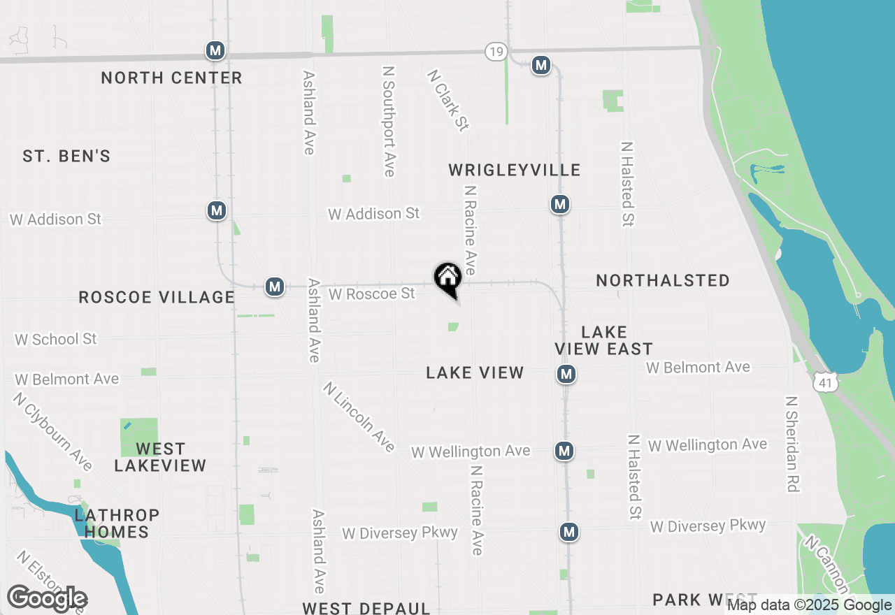 Map of 1236 W Henderson Street, Chicago, IL 60657