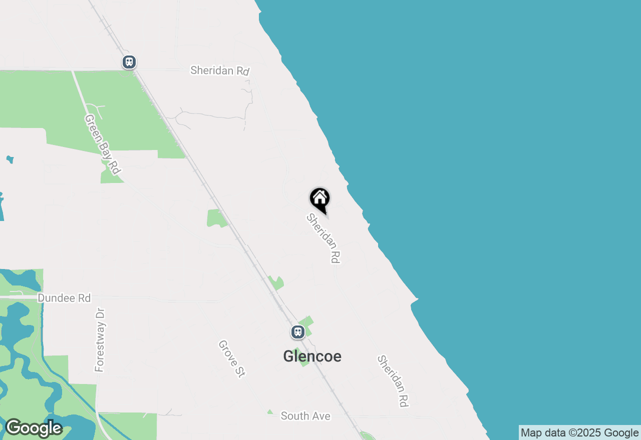Map of 921 Sheridan Road, Glencoe, IL 60022