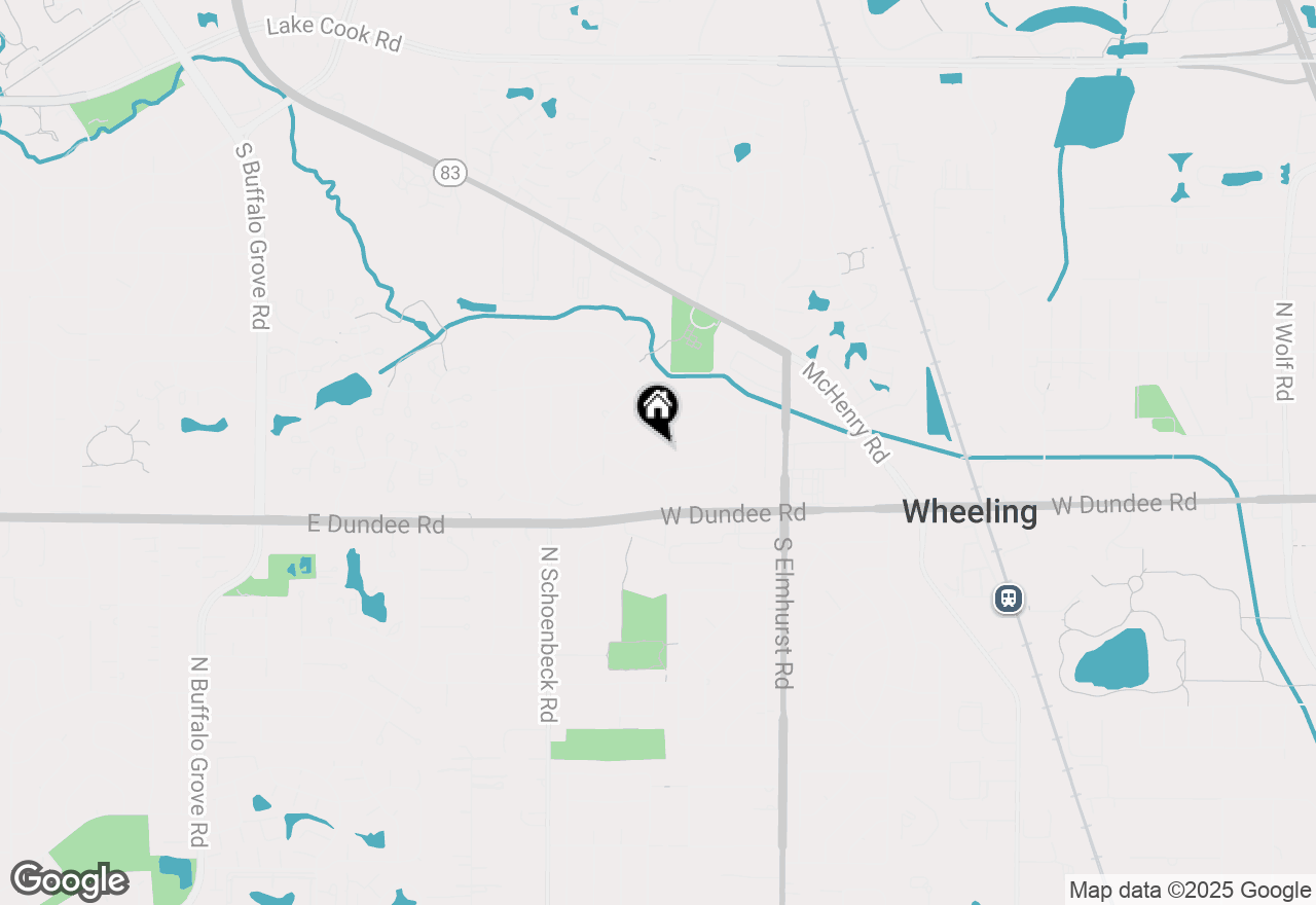 Map of 1005 Woodland Drive, Wheeling, IL 60090