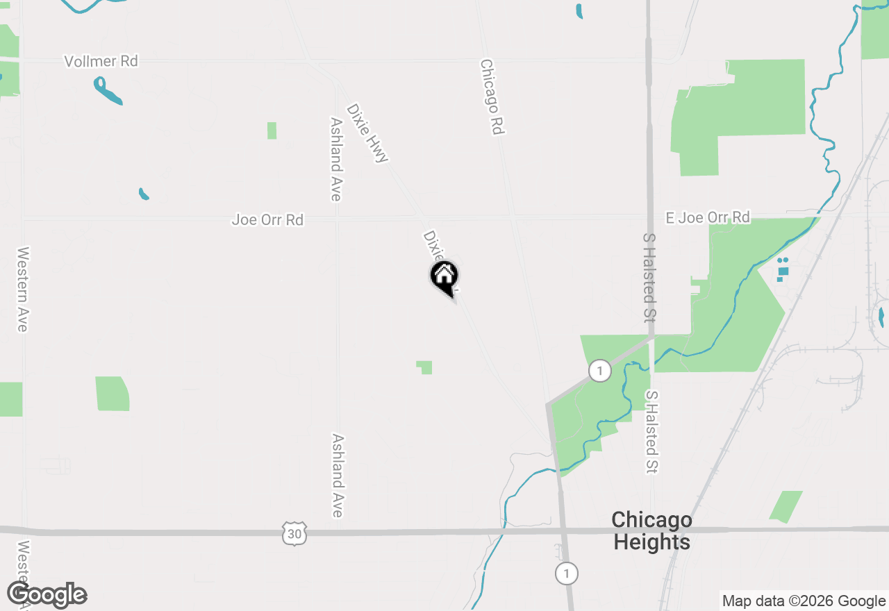Map of 834 N Maple Drive, Chicago Heights, IL 60411