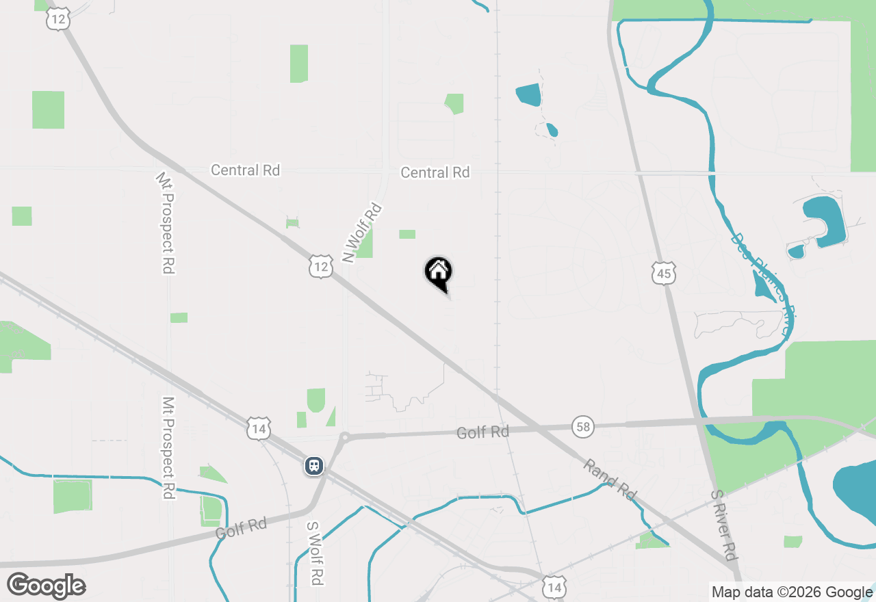 Map of 381 N 4th Avenue #B, Des Plaines, IL 60016