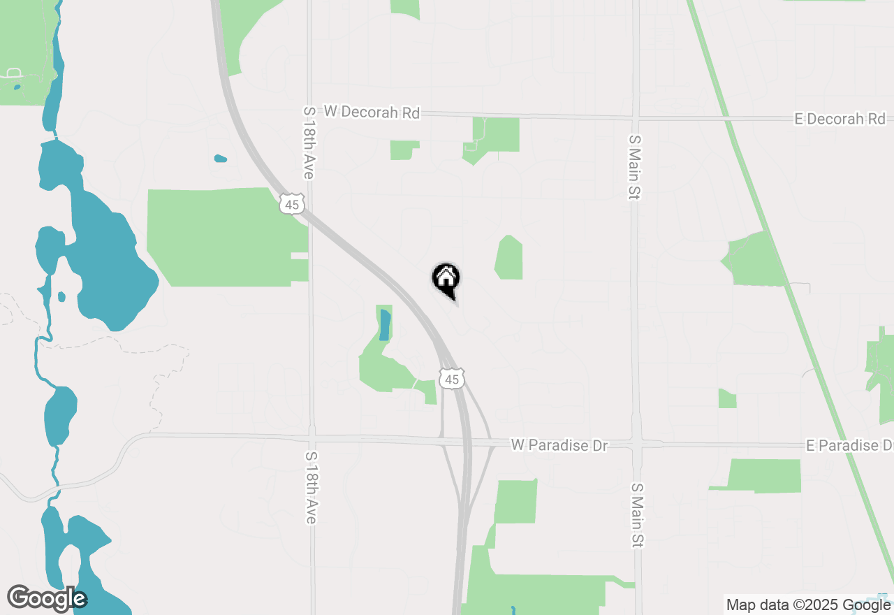 Map of 1420 Hidden Fields Dr, West Bend, WI 53095