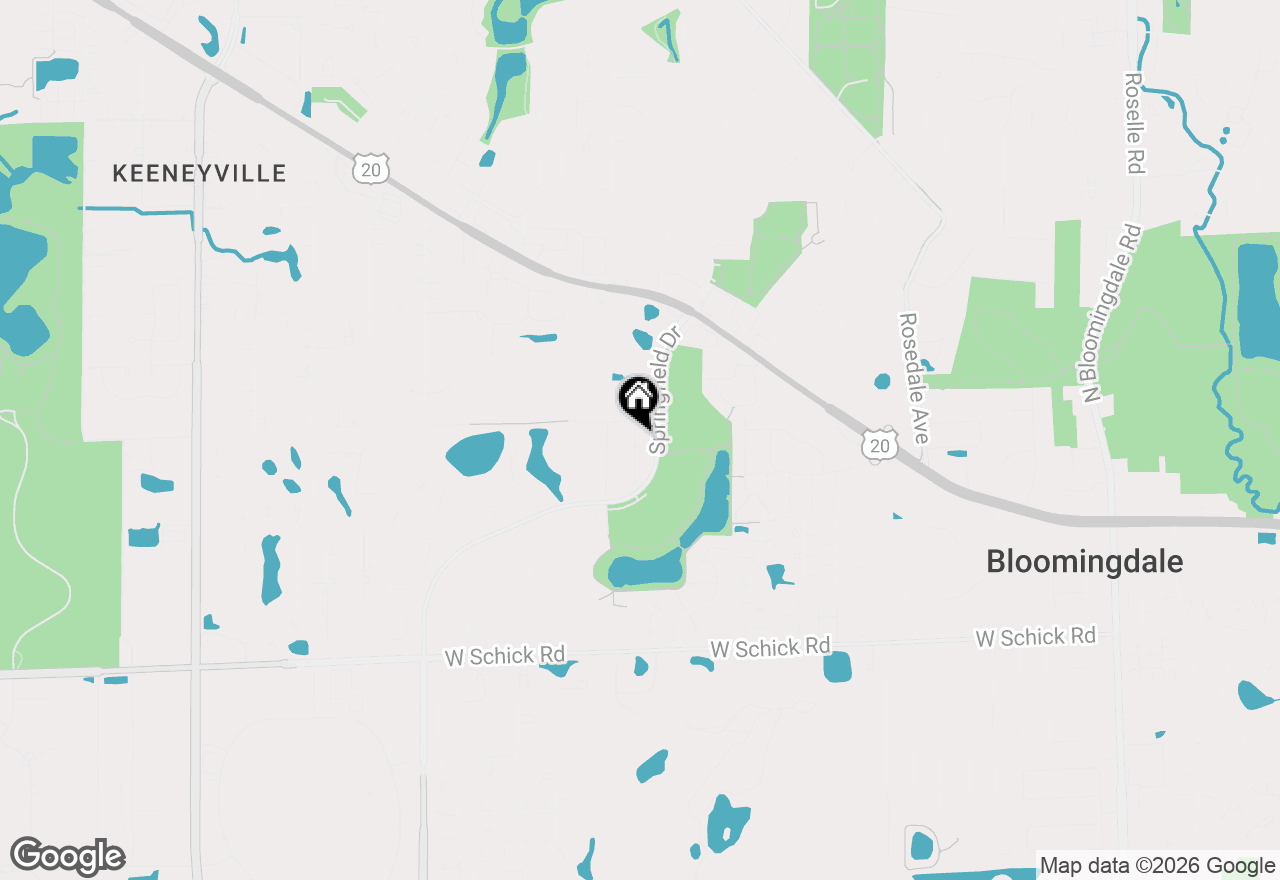 Map of 101 Donmor Drive, Bloomingdale, IL 60108