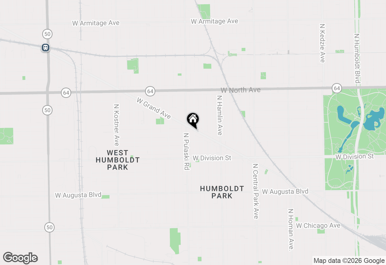 Map of 1332 N Harding Avenue, Chicago, IL 60651