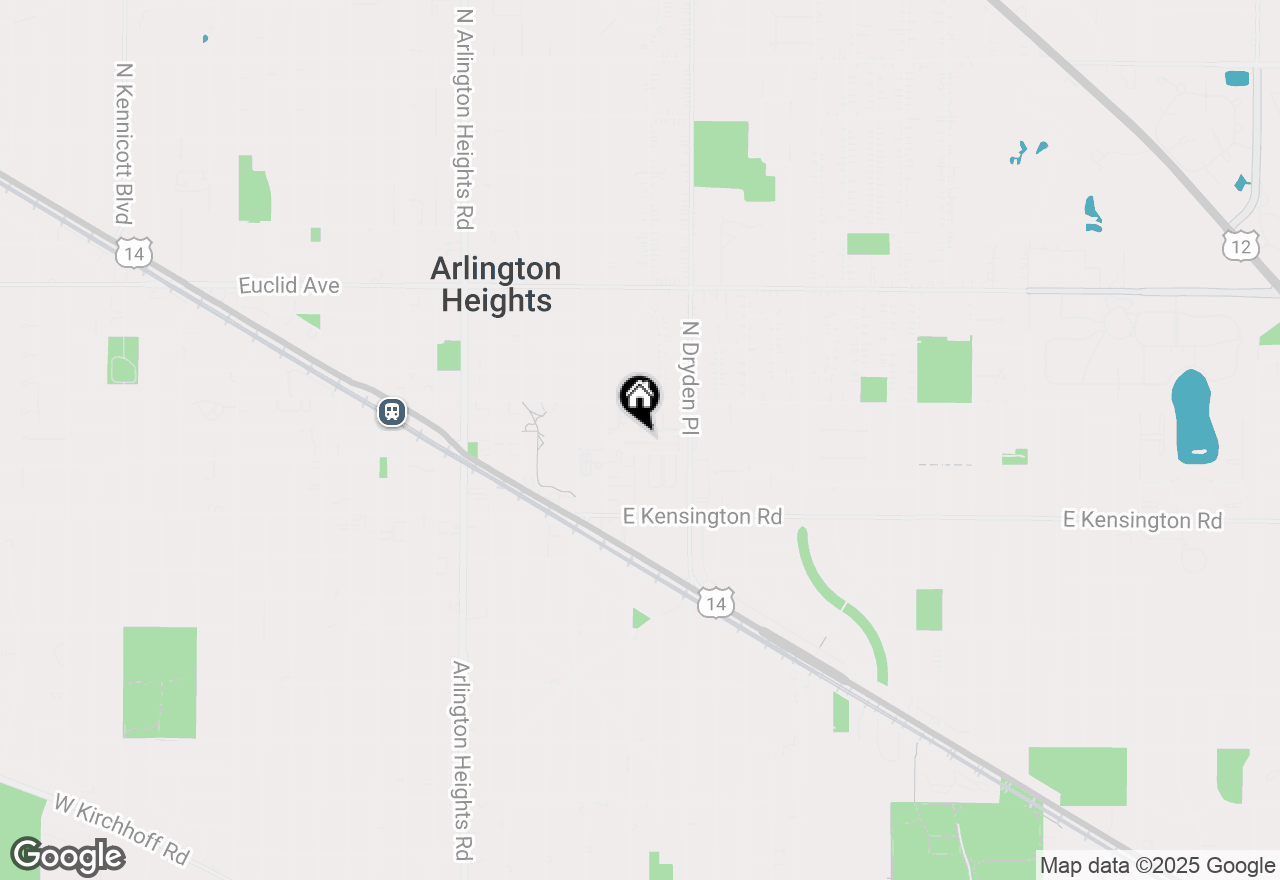 Map of 805 E Hamlin Lane, Arlington Heights, IL 60004