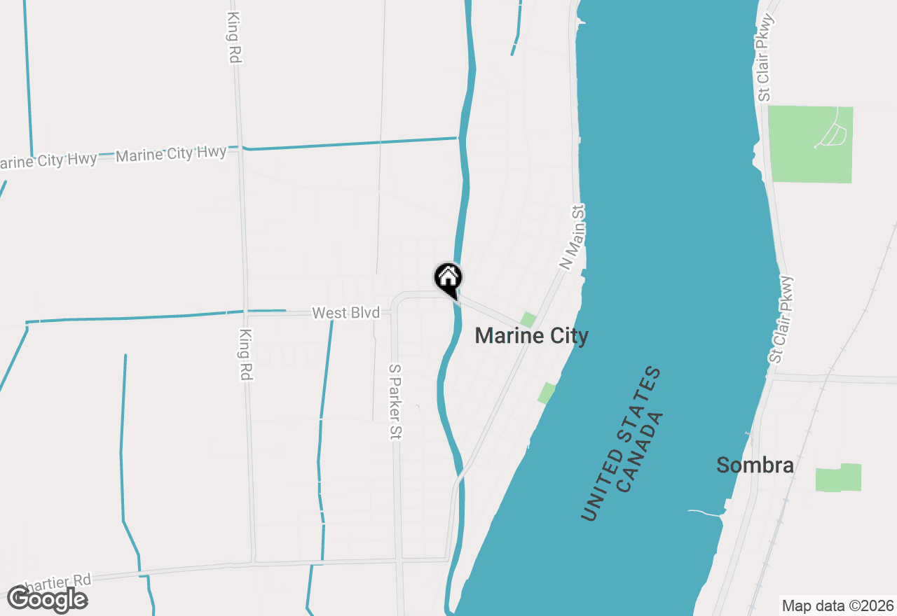 Map of 123 N Belle River Avenue, Marine, MI 48039