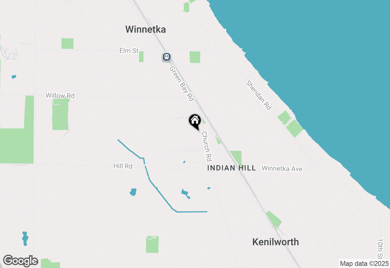 Map of 647 Garland Avenue, Winnetka, IL 60093