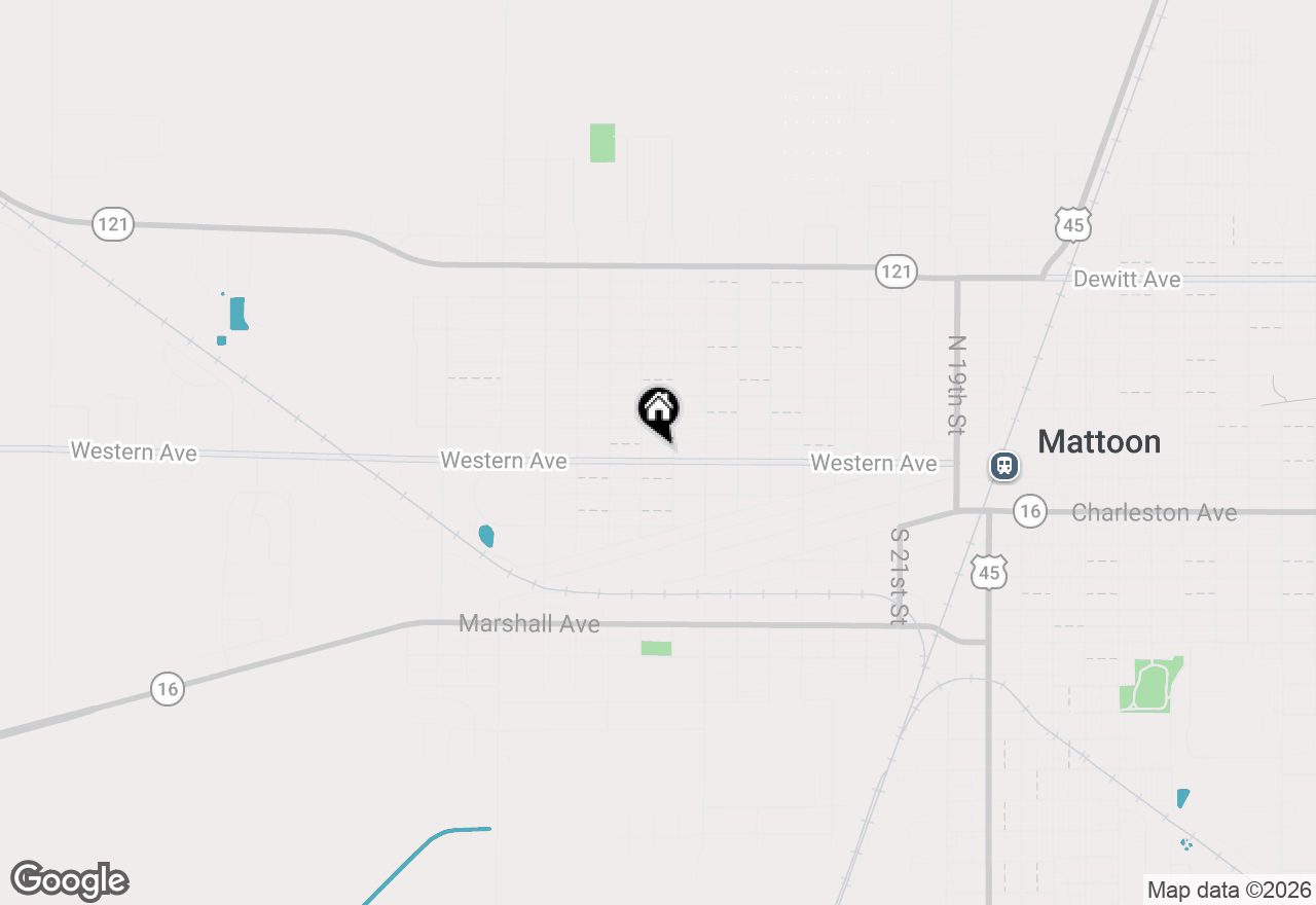 Map of 2808 Western Avenue, Mattoon, IL 61938