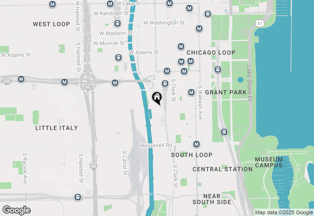 Map of 234 W Polk Street #3401, Chicago, IL 60607