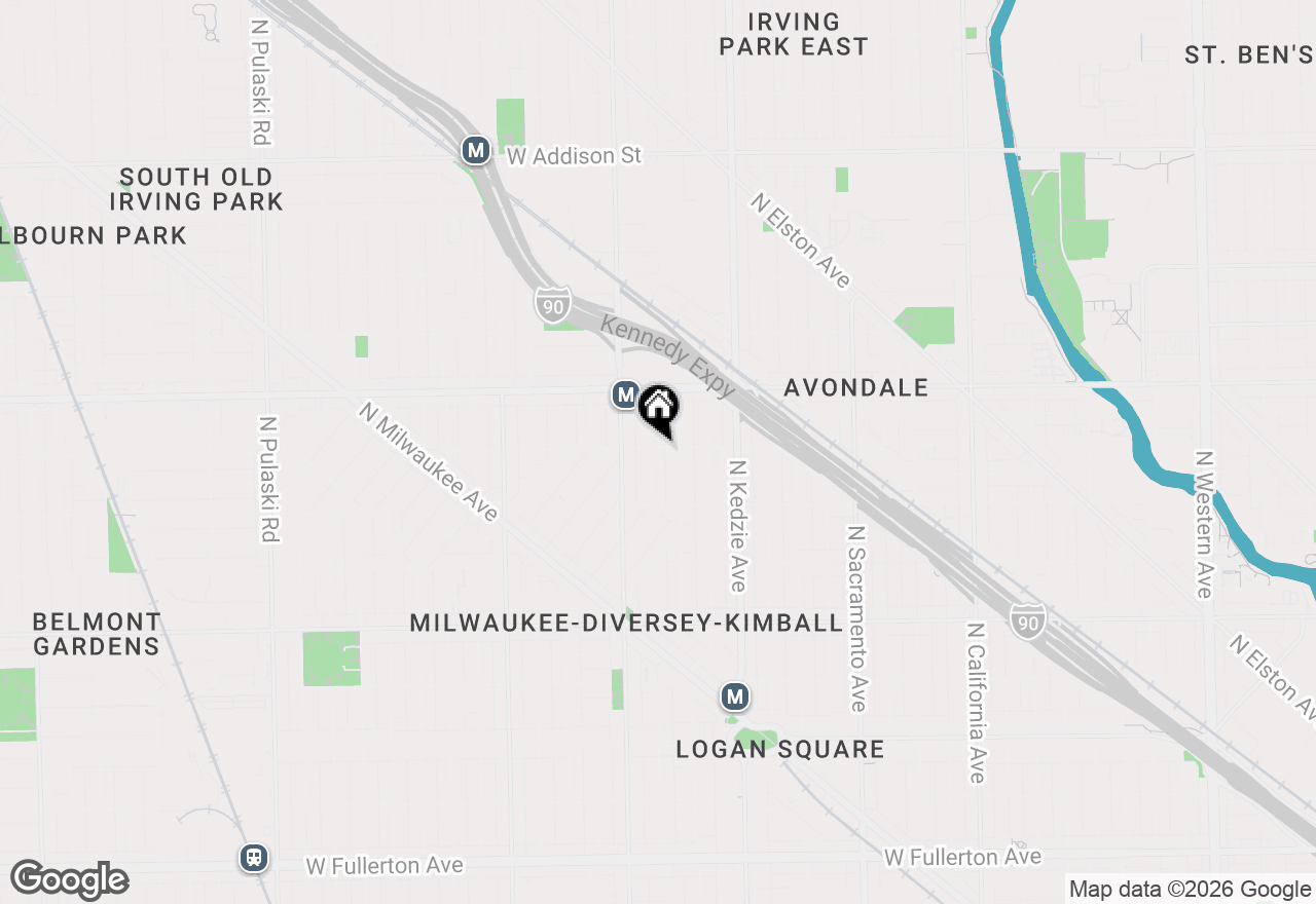 Map of 3057 N Christiana Avenue, Chicago, IL 60618