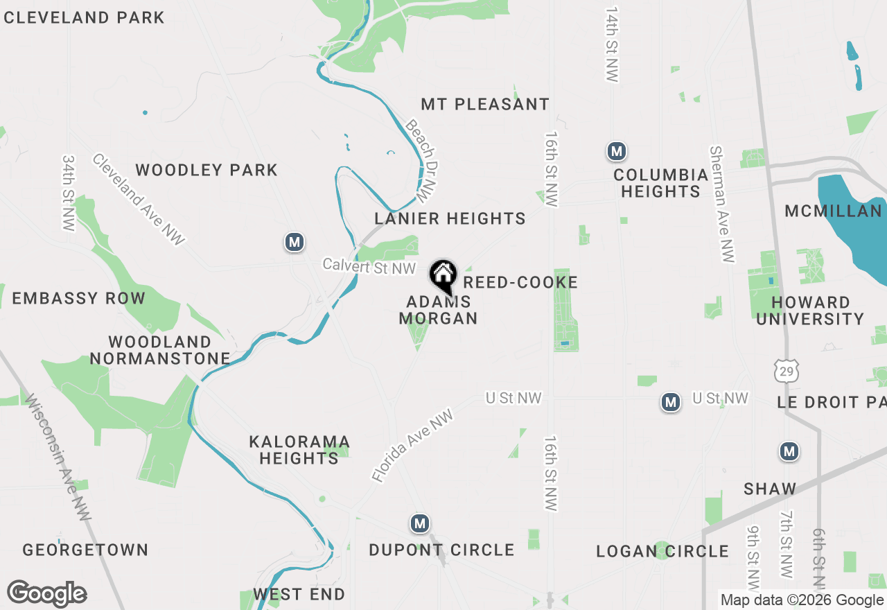 Map of 1844 Columbia Road Nw #104, Washington, DC 20009