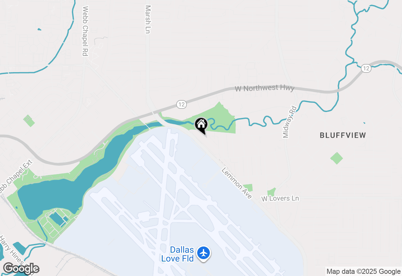 Map of 8783 Rexford Drive, Dallas, TX 75209