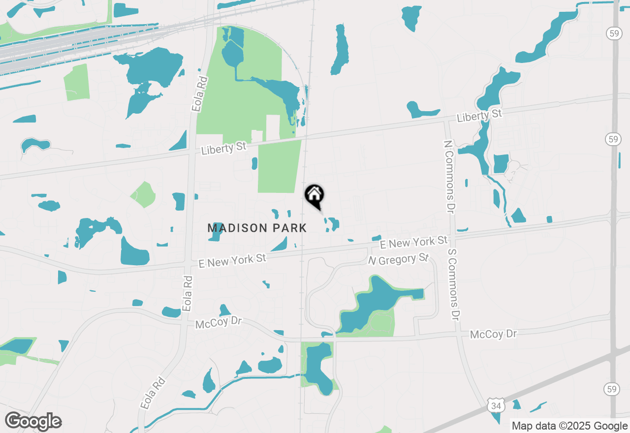 Map of 3465 Bradbury Circle, Aurora, IL 60504