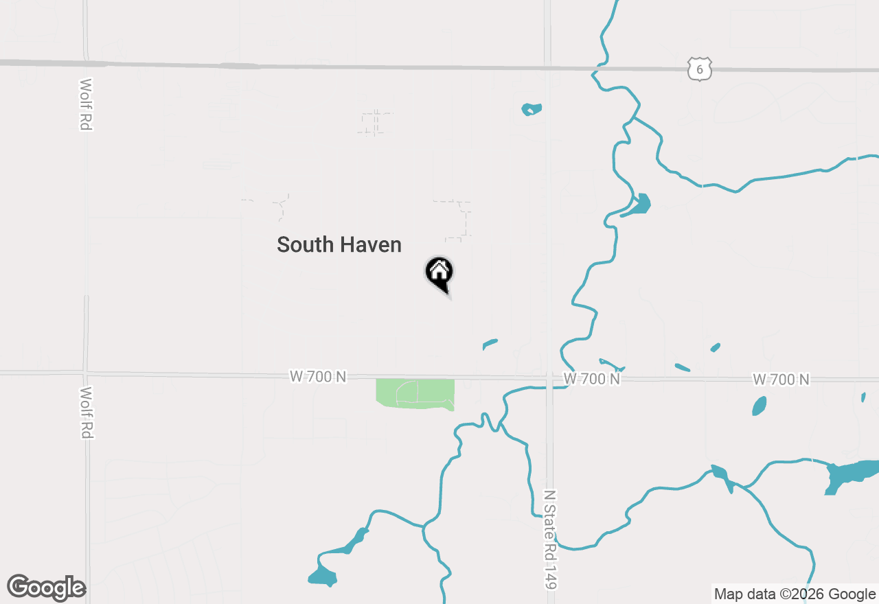 Map of 721 Fox River Road, Valparaiso, IN 46385