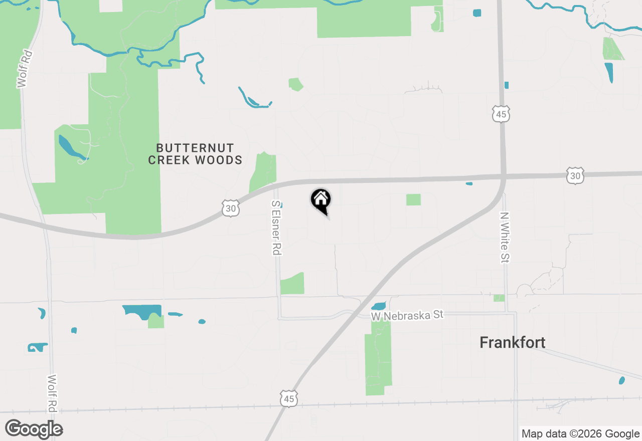 Map of 262 Mulberry Road, Frankfort, IL 60423