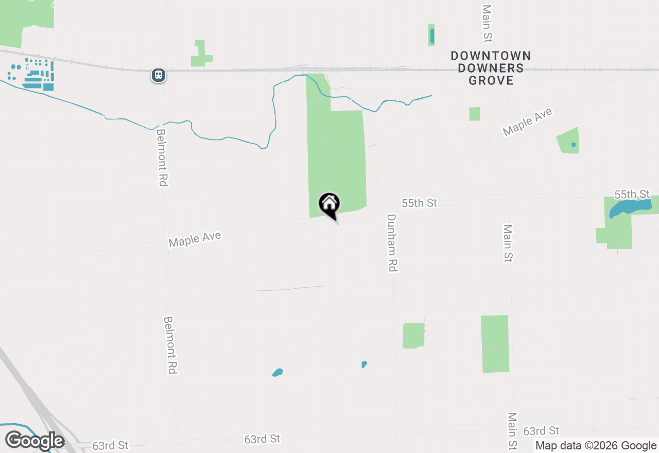 Map of 5537 Springside Avenue, Downers Grove, IL 60516