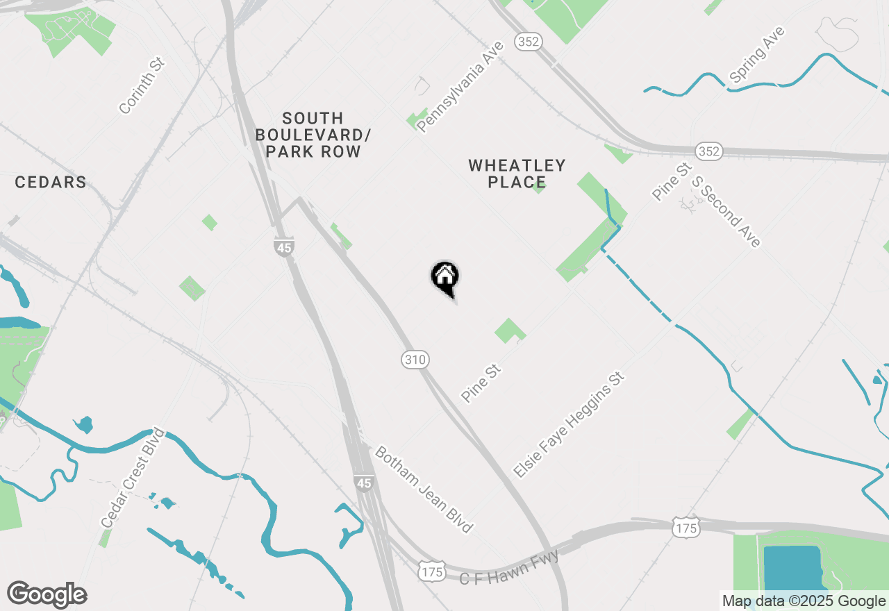 Map of 3805 Crozier Street #1 & 2, Dallas, TX 75215