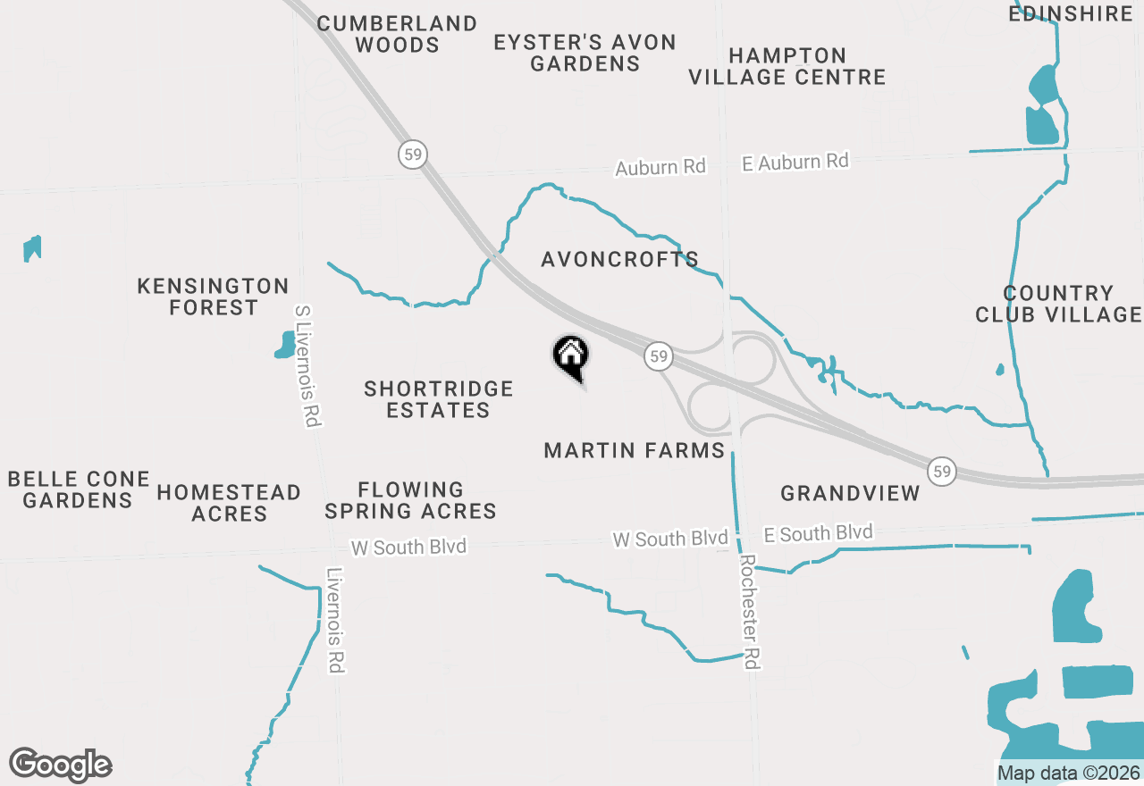 Map of 405 Shortridge Avenue, Rochester Hills, MI 48307