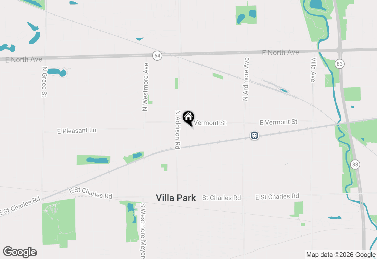 Map of 405 N Iowa Avenue, Villa Park, IL 60181