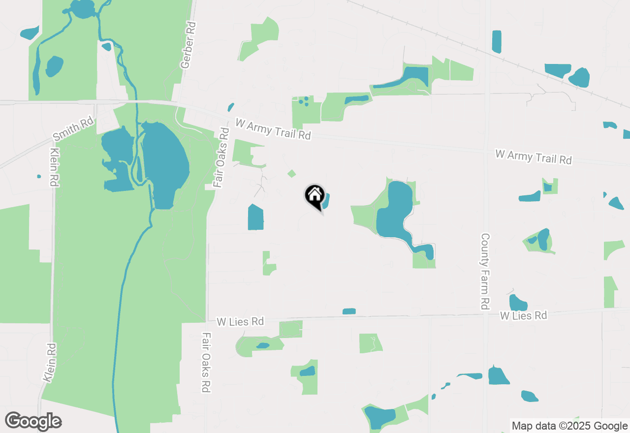 Map of 1257 Spring Valley Drive, Carol Stream, IL 60188