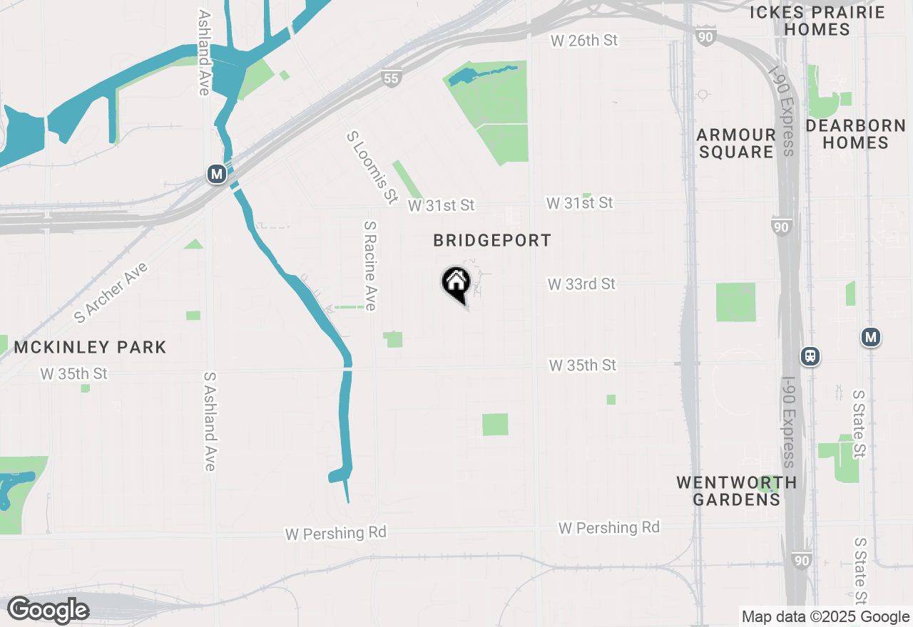 Map of 3355 S Morgan Street #2R, Chicago, IL 60608