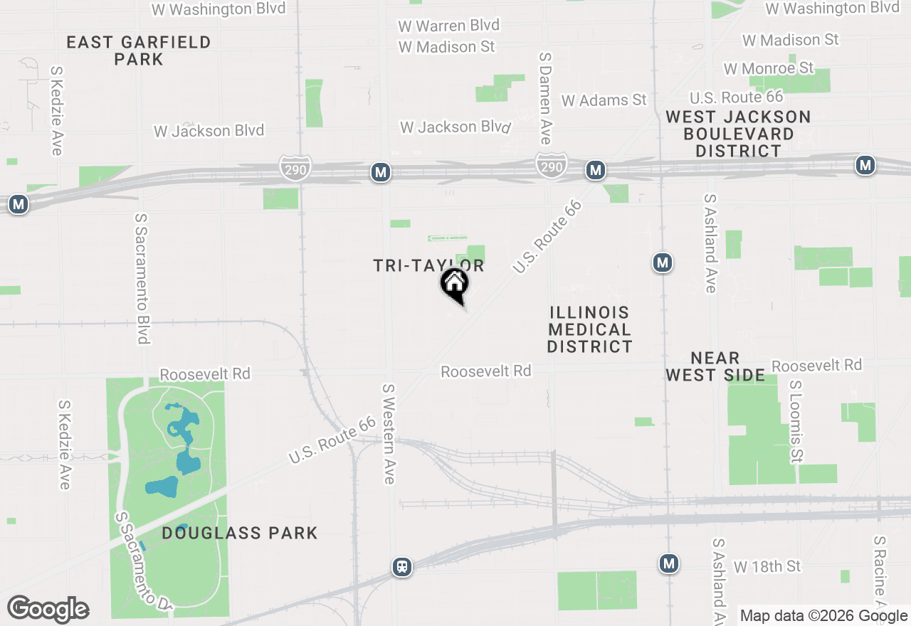 Map of 2224 W Taylor Street, Chicago, IL 60612