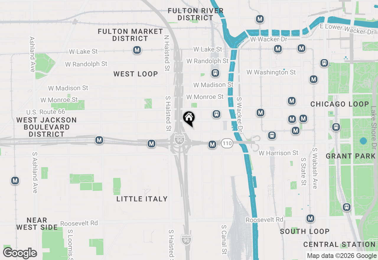 Map of 700 W Van Buren Street #1305, Chicago, IL 60607