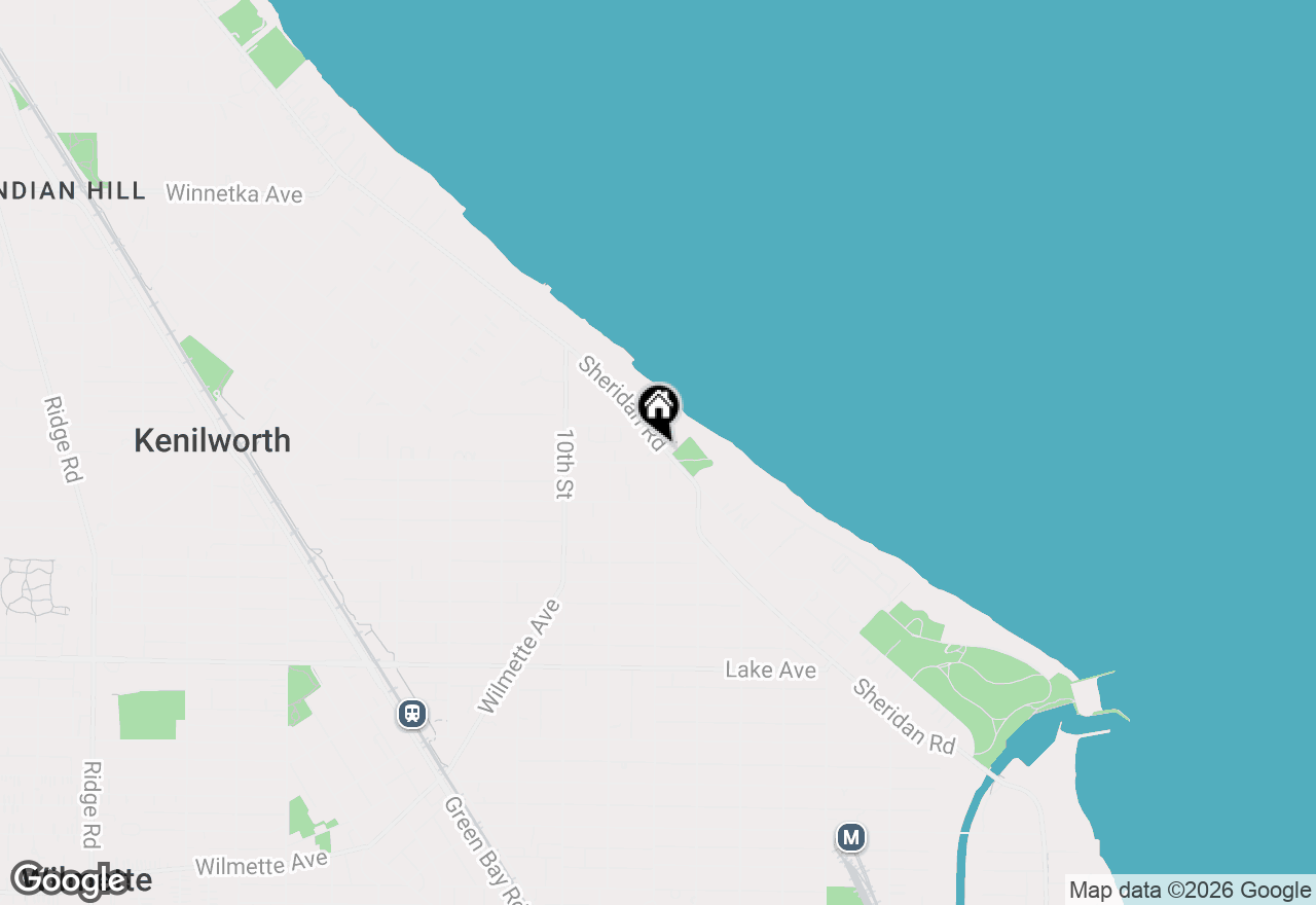 Map of 1403 Sheridan Road, Wilmette, IL 60091