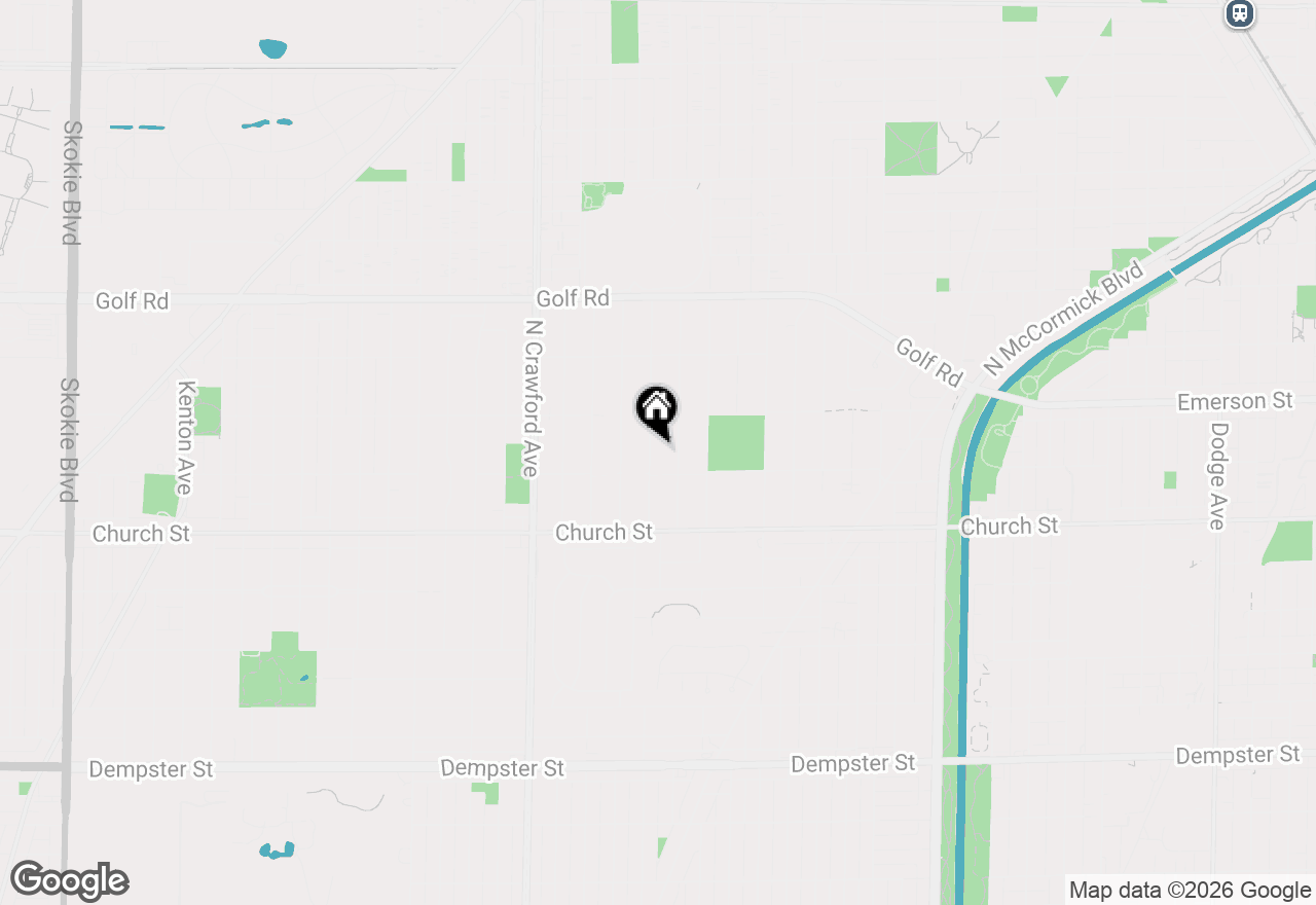 Map of 9343 Hamlin Avenue, Evanston, IL 60203